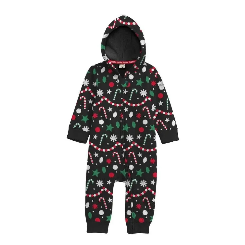🎄 Tipsy Elves Holiday Goodies Fleece Jumpsuit Toddler Christmas Pajamas‎ NEW